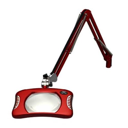 O.C. White 82400-4 Green-Lite LED Magnifier-Red